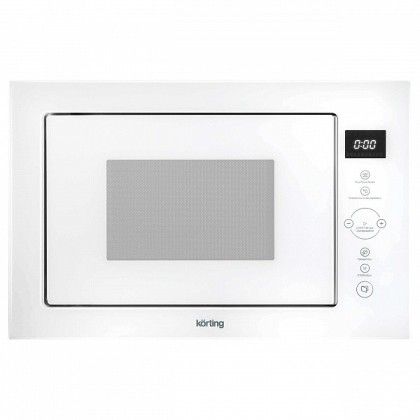 Микроволновая печь Korting KMI 825 TGW с грилем, цвет белое стекло