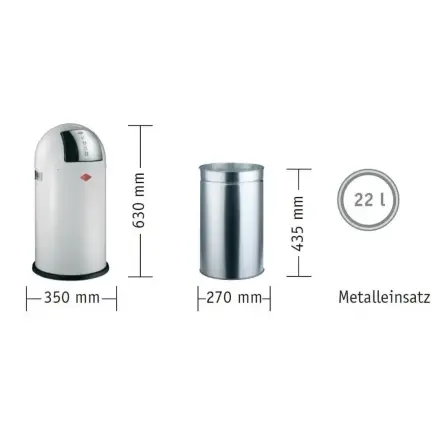 Мусорный контейнер Wesco Pushboy Лайм