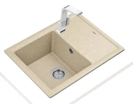 Кухонная мойка Teka Stone 45 S-TG 1B 1D Sand beige