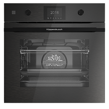 Духовой шкаф Kuppersbusch BP 6350.0 GPH 6 black steel, цвет графитовое стекло