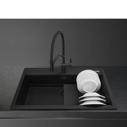 Мойка Smeg VSGX860MN черная