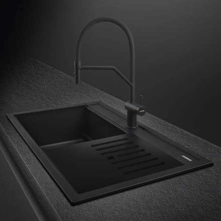 Мойка Smeg VSGX860MN черная