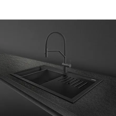 Мойка Smeg VSGX860MN черная
