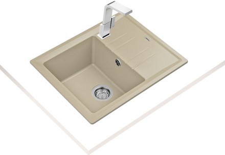 Кухонная мойка Teka Stone 45 S-TG 1B 1D Topaz beige