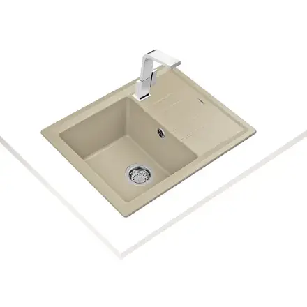 Кухонная мойка Teka Stone 45 S-TG 1B 1D Topaz beige