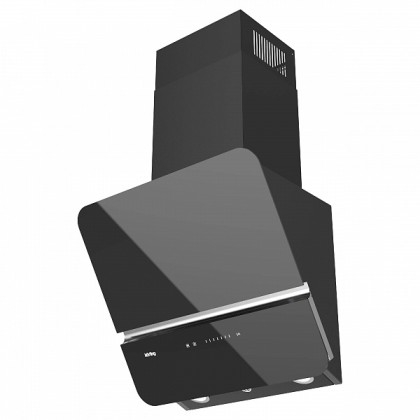 Вытяжка Korting Khc 69499 gn наклонная, цвет черное стекло