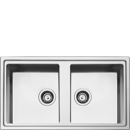 Мойка Smeg LDR862-2 нержавеющая сталь матовая