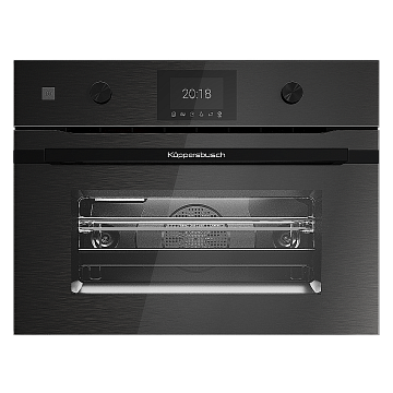 Духовой шкаф Kuppersbusch CBM 6350.0 GPH 6 компактный с микроволнами black steel, цвет графитовое стекло
