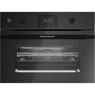 Духовой шкаф Kuppersbusch CBM 6350.0 GPH 6 компактный с микроволнами black steel, цвет графитовое стекло