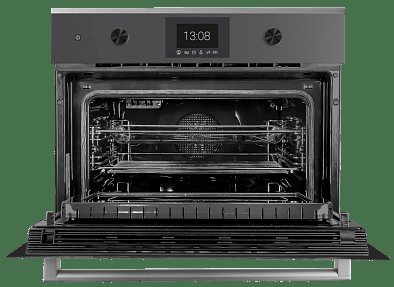 Духовой шкаф Kuppersbusch CBM 6350.0 GPH 6 компактный с микроволнами black steel, цвет графитовое стекло