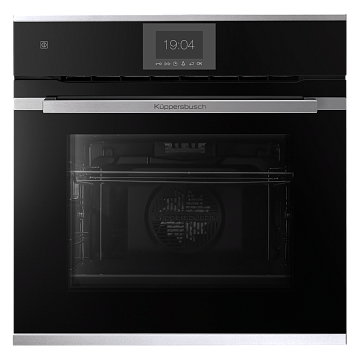 Духовой шкаф Kuppersbusch B 6550.0 S1 stainless steel, цвет черное стекло