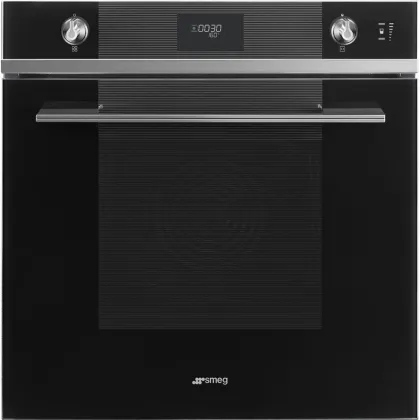 Духовой шкаф Smeg SOP6101S2N с пиролизом и пароувлажнением, цвет черное стекло