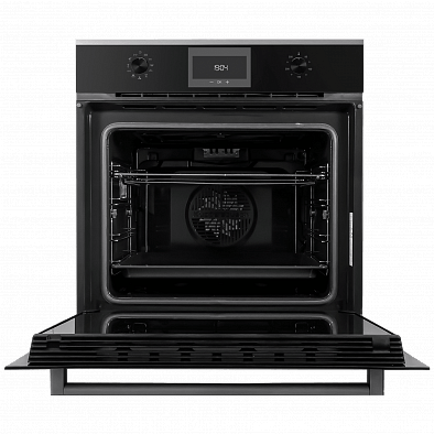 Духовой шкаф Kuppersbusch B 6330.0 S1 stainless steel, цвет черное стекло
