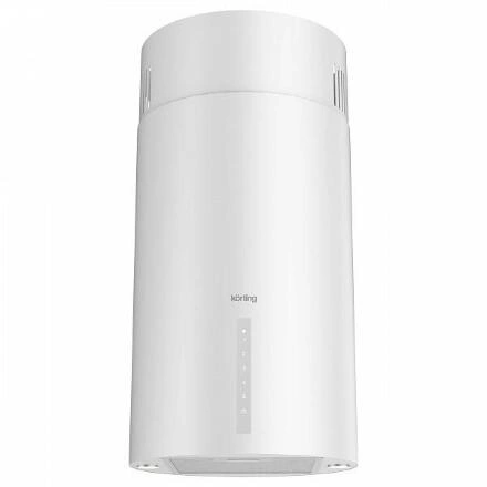 Вытяжка Korting Kha 39970 w cylinder островная, цвет белый