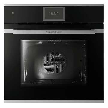 Духовой шкаф Kuppersbusch B 6850.0 S1 stainless steel, цвет черное стекло
