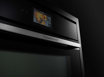 Духовой шкаф Kuppersbusch B 6850.0 S1 stainless steel, цвет черное стекло