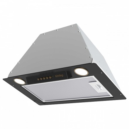 Вытяжка Korting Khi 6631 rn полновстраиваемая, цвет матовый черный