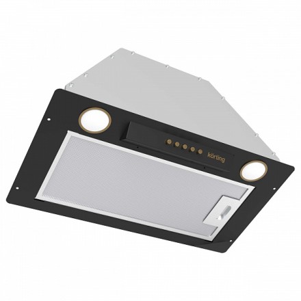 Вытяжка Korting Khi 6631 rn полновстраиваемая, цвет матовый черный