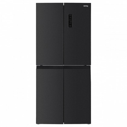 Холодильник Korting Knfm 84799 xn четырехдверный, цвет черная нержавеющая сталь
