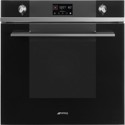 Духовой шкаф Smeg SOP6102TN с пиролизом, цвет черное стекло
