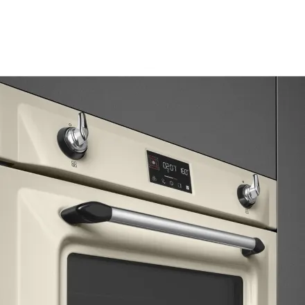 Духовой шкаф Smeg SOP6902S2PP с пароувлажнением и пиролизом, кремовый