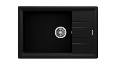 Кухонная мойка Teka Stone 60 S-TG 1B 1D Black metallic