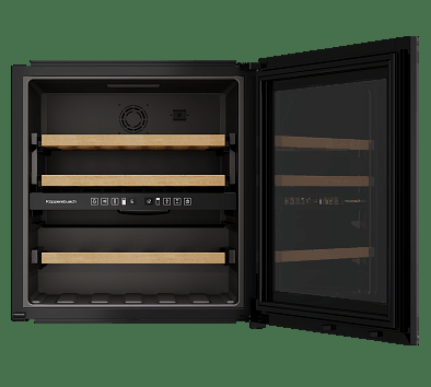 Винный шкаф Kuppersbusch FWK 6862.0 S встраиваемый, цвет черное стекло