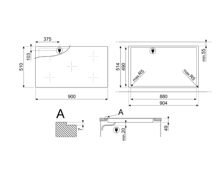 Варочная панель Smeg SI2M7953DW