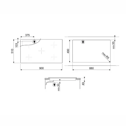 Варочная панель Smeg SI2M7953DW