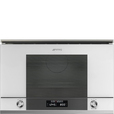 Микроволновая печь Smeg MP122B1, цвет белое стекло