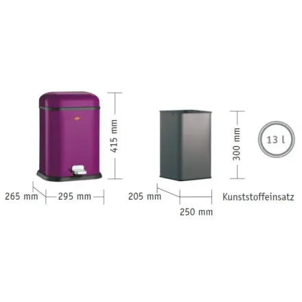 Мусорный контейнер Wesco Single Boy Черный