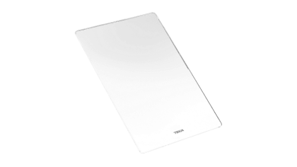 Разделочная доска из белого стекла