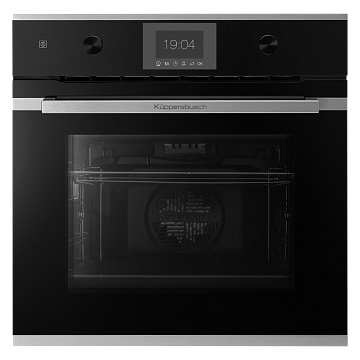 Духовой шкаф Kuppersbusch B 6350.0 S1 stainless steel, цвет черное стекло
