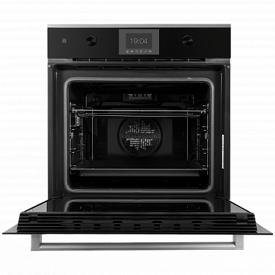 Духовой шкаф Kuppersbusch B 6350.0 S1 stainless steel, цвет черное стекло