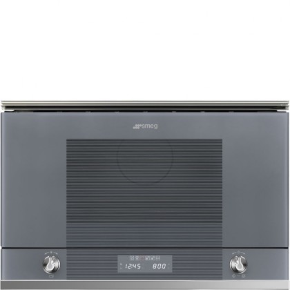 Микроволновая печь Smeg MP122S1, цвет серебристое стекло