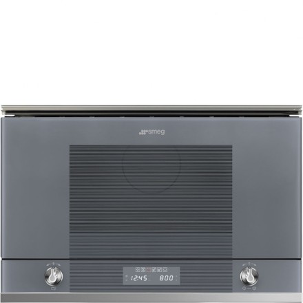Микроволновая печь Smeg MP122S1, цвет серебристое стекло
