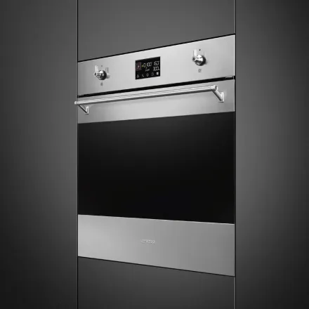 Духовой шкаф Smeg SO6302M2X с микроволновой печью