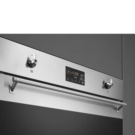 Духовой шкаф Smeg SO6302M2X с микроволновой печью