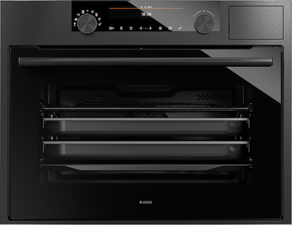 Духовой шкаф Asko OCS8487B с функцией пара, цвет черная нержавеющая сталь
