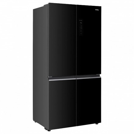 Холодильник Korting Knfm 91868 gn четырехдверный, цвет черное стекло