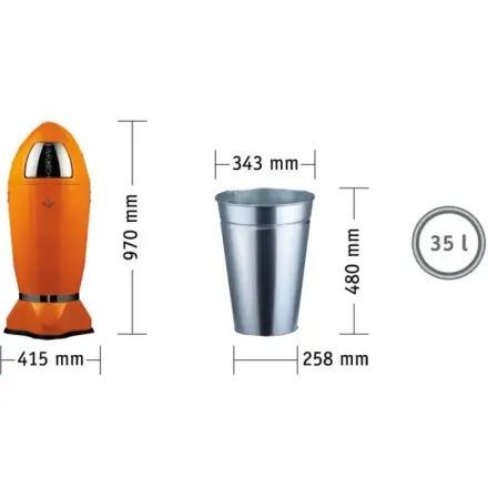 Мусорный контейнер Wesco Spaceboy Лайм