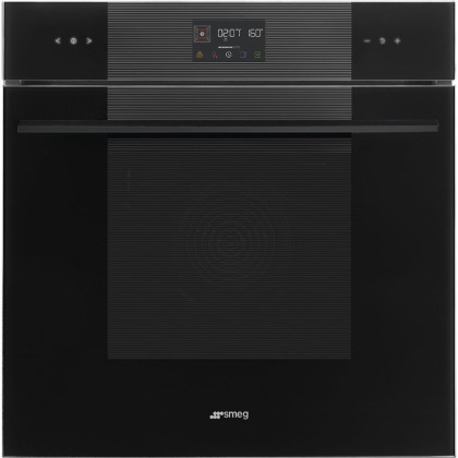 Духовой шкаф Smeg SOP6102TB3 с пиролизом, черное стекло