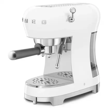 Кофемашина-эспрессо Smeg ecf02wheu , цвет белый