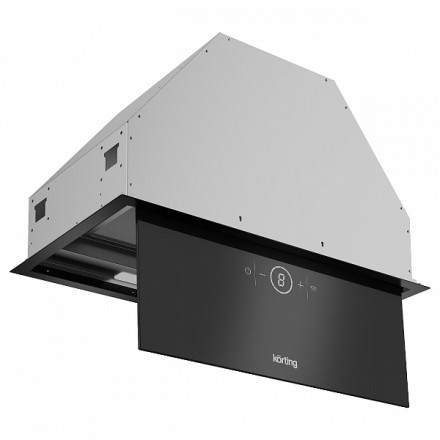 Вытяжка Korting Khi 6828 gn полновстраиваемая, цвет черное стекло