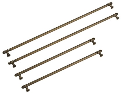 Комплект ручек серии cortina Smeg kmofq7-1 , цвет латунный