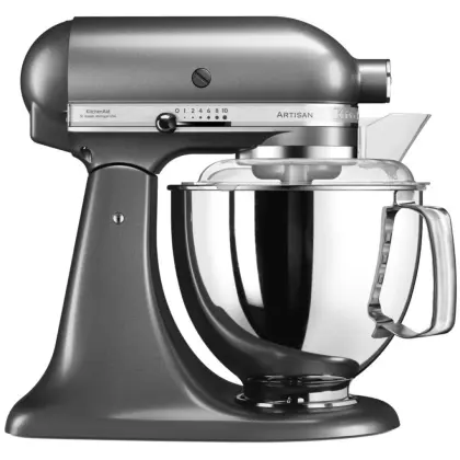 Планетарный Миксер KitchenAid ARTISAN 4,8 л серебряный медальон 5KSM175PSEMS