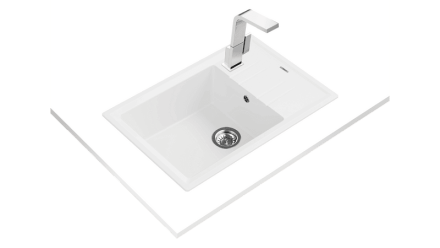 Кухонная мойка Teka Stone 60 S-TG 1B 1D white