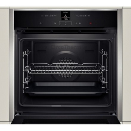 Духовой шкаф  Neff B27CR22N1, цвет серебристый
