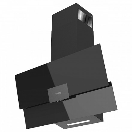 Вытяжка Korting Khc 96373 bxgn наклонная, цвет черное стекло