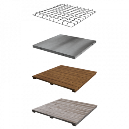 Полки для модулей Big Green Egg Полка из искусственно состаренной древесины акации